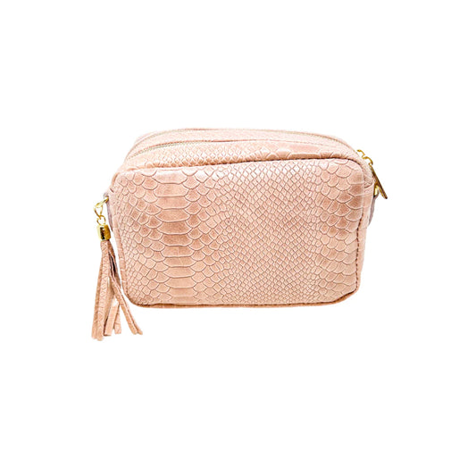 Croc Camera Bag | Nude
