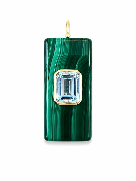 Malachite Rectangle Pendant