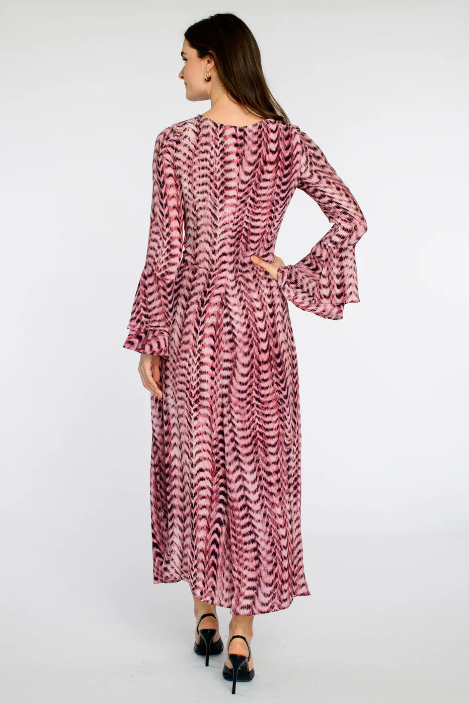Lennon Dress | Abstract Zig Zag