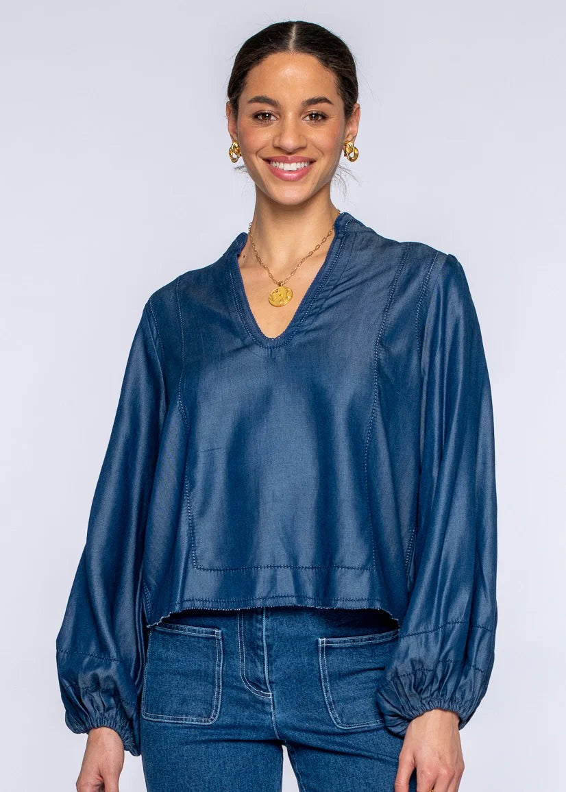Katie Top | Chambray