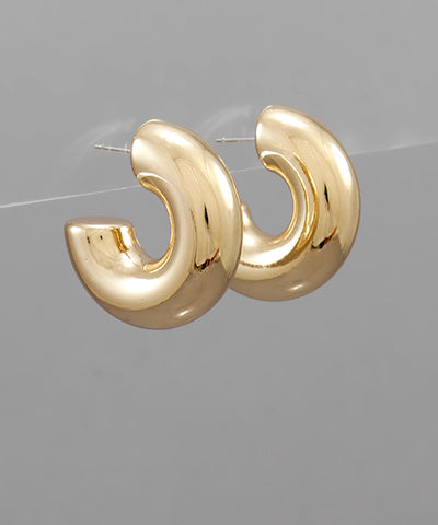 Thick Gold Hoops