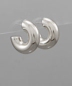 Thick Silver Hoops