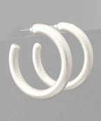 Thick Hoop | Matte Silver