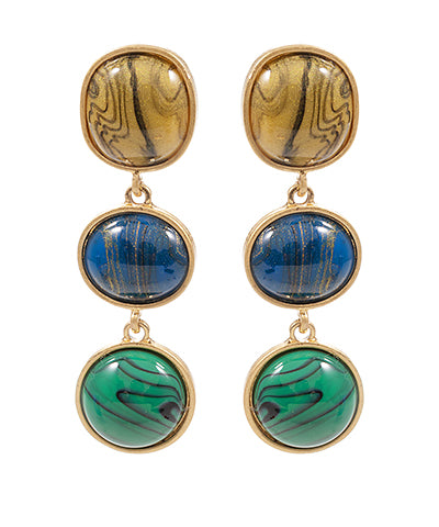 Stone Dangle Earring | Blue