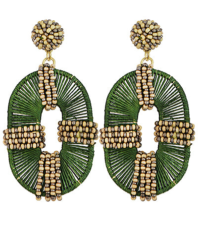 Oval Bead Earrings