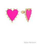 Heart Earring | Hot Pink