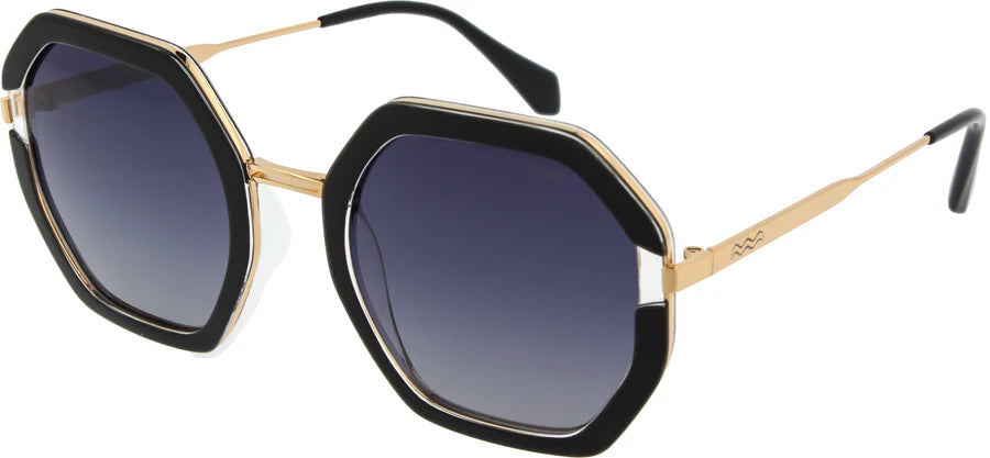 Hola Sunglasses | Gold/Blk