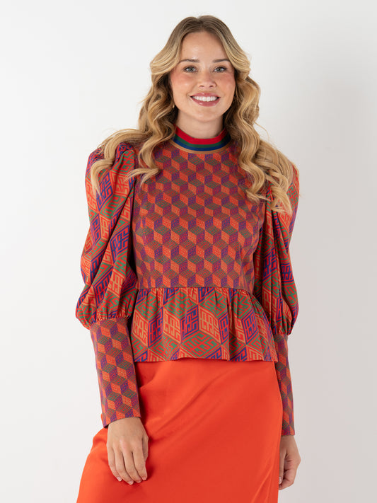 Zoe Top | Vintage Monogram