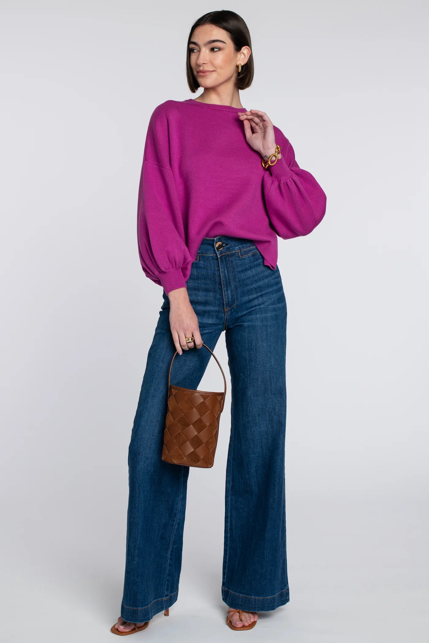 Camille Sweater | Fuschia