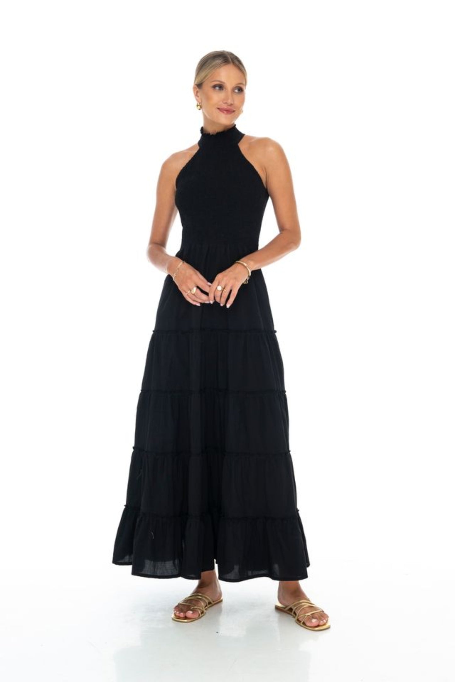 Halter Maxi Dress | Black