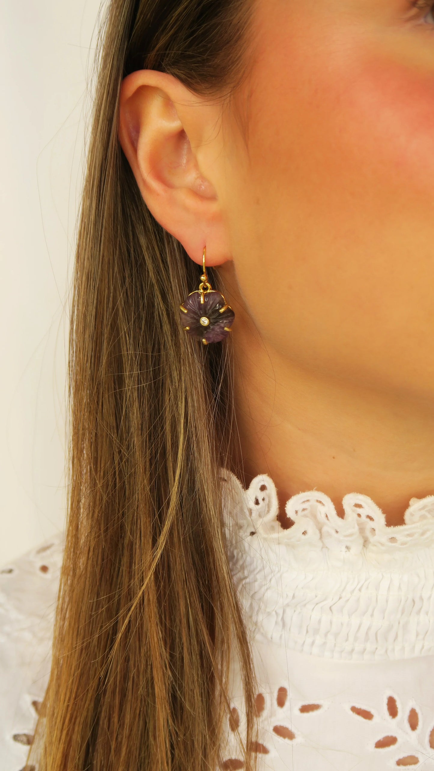 Amalfi Earrings | Amethyst