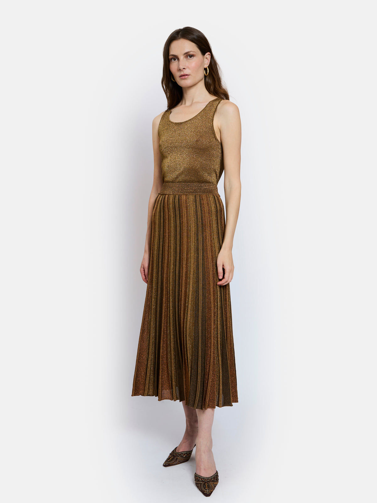 Gala Pleated Skirt | Mordore