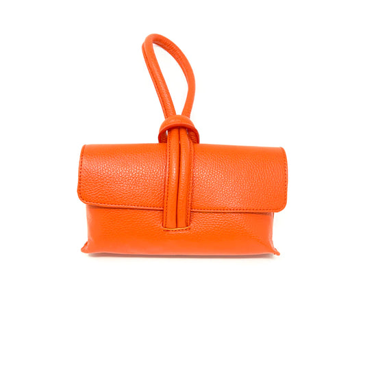 Orange Wristlet Bag