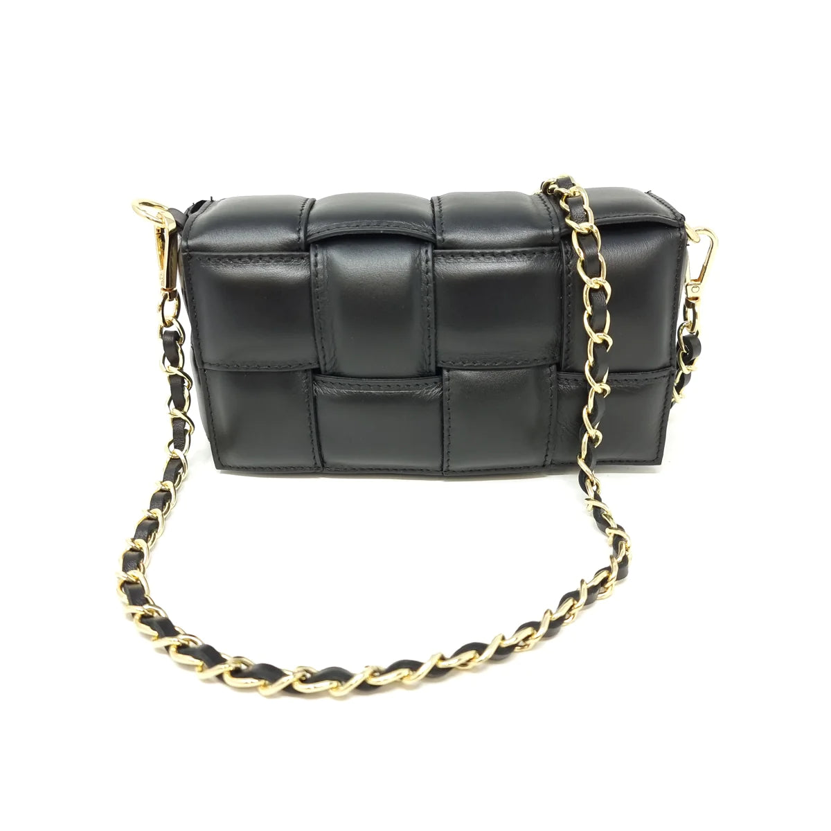 Small Black Quilted Bag