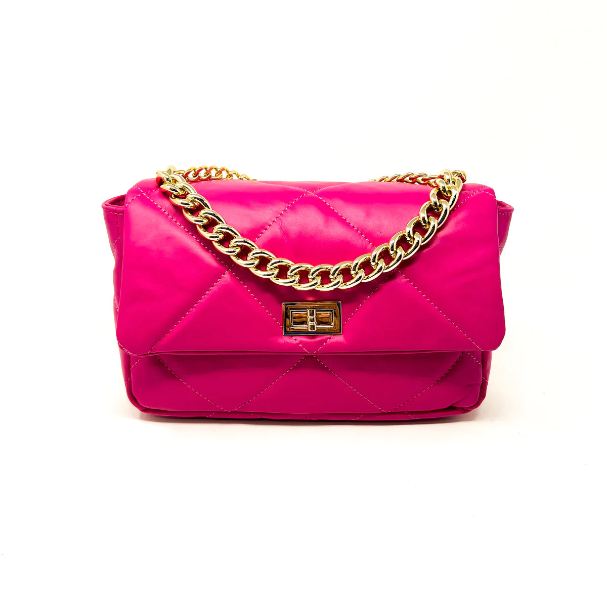 Fuschia Quilted Bag