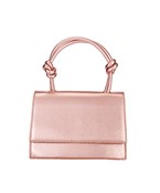 Knotted Leather Bag | Rose