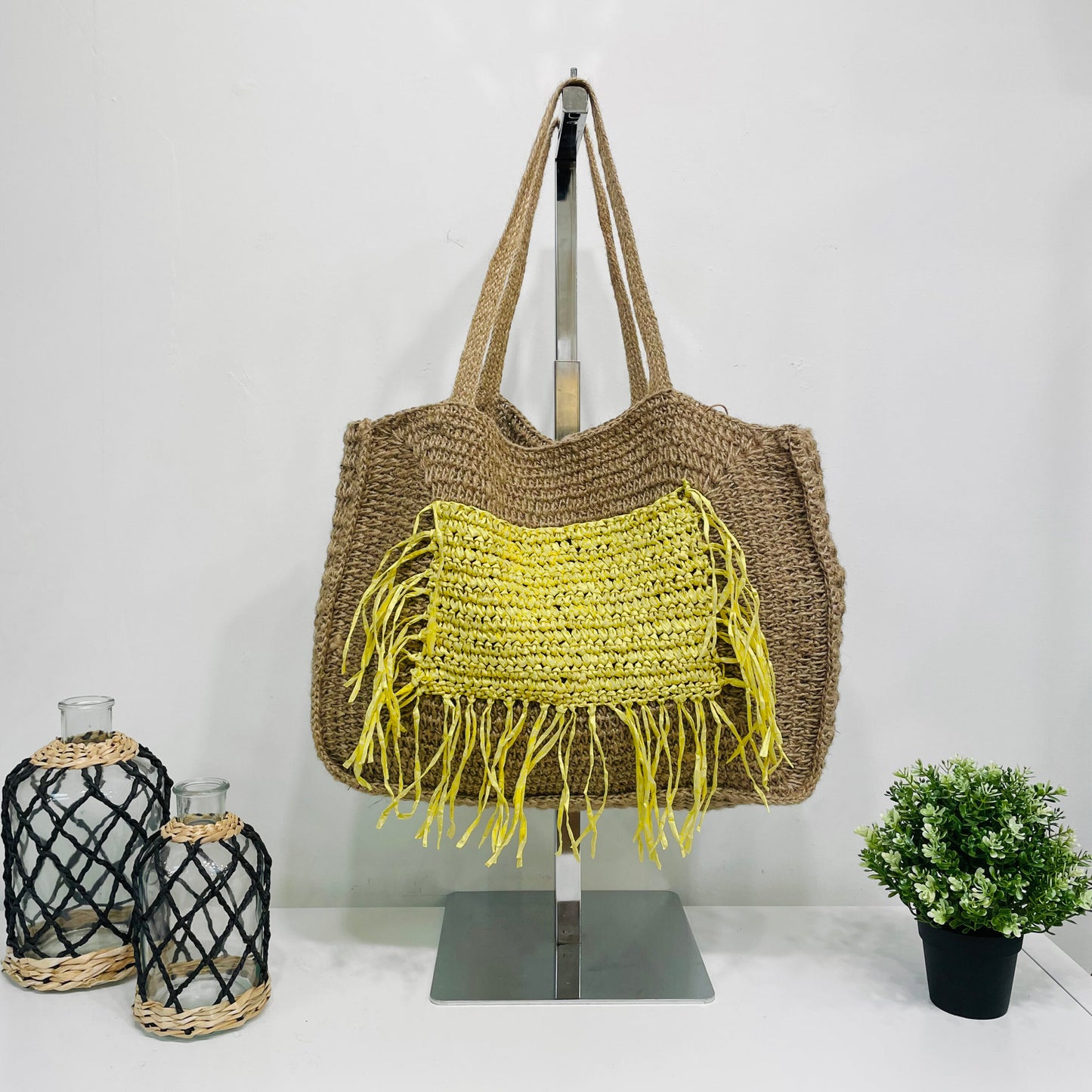 Lana Jute Bag | Yellow
