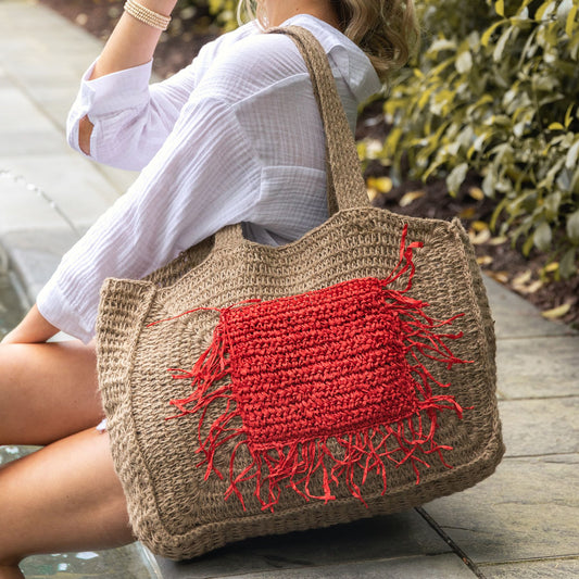Lana Jute Bag | Red