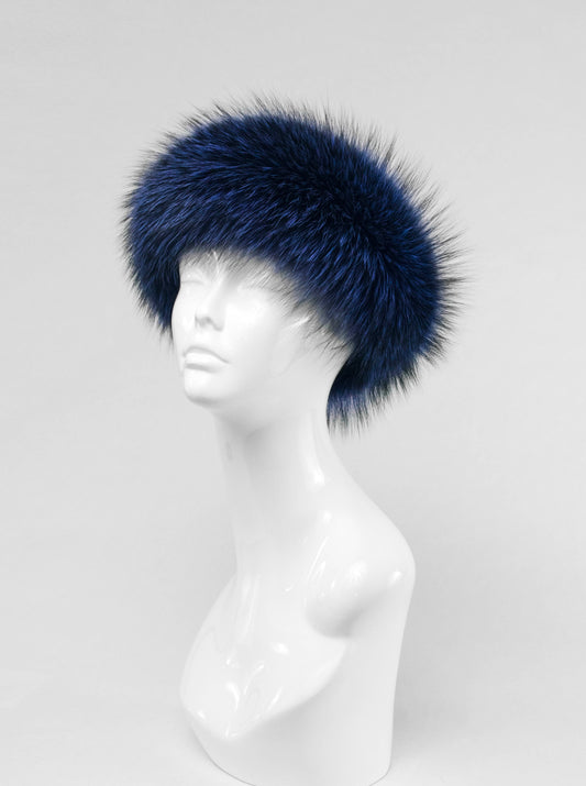 Fox Headband/Collar | Denim Blue