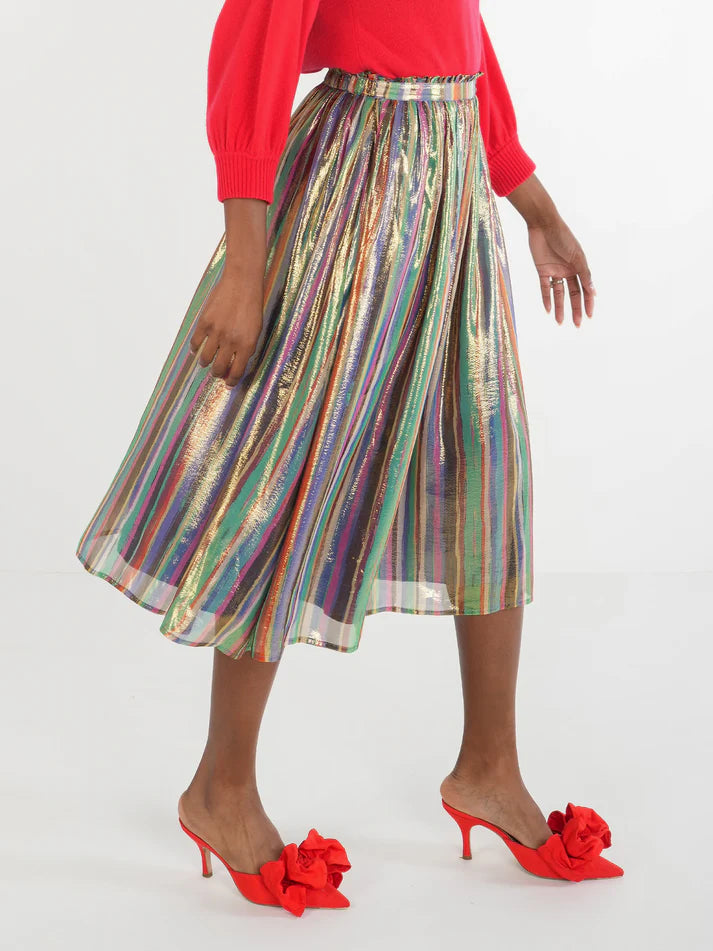 Pleated Midi Skirt | Tinsel