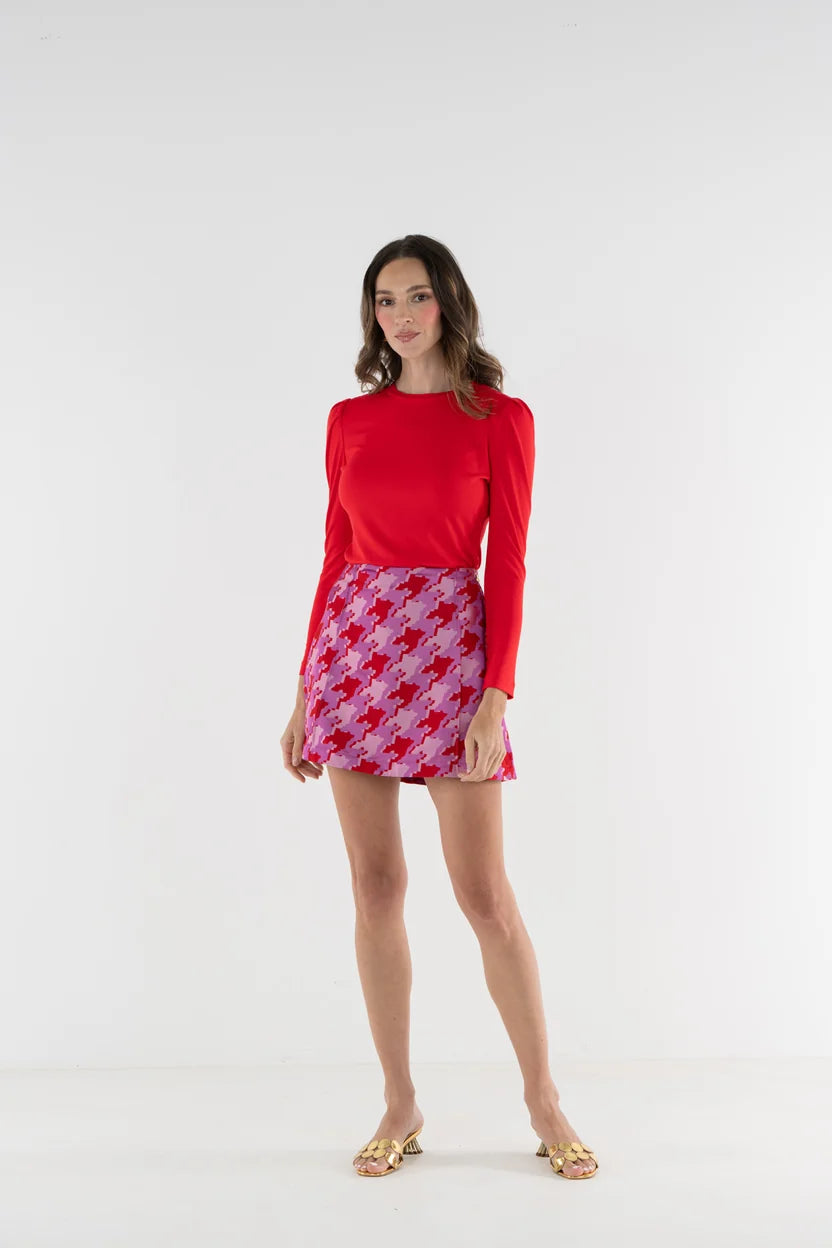 Social Skirt | Houndstooth