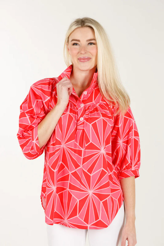 Avie Top | Pink Kaleidoscope