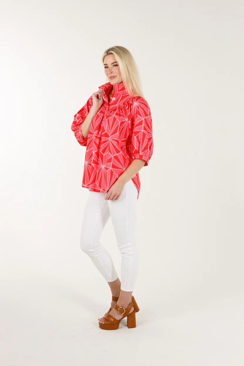 Avie Top | Pink Kaleidoscope