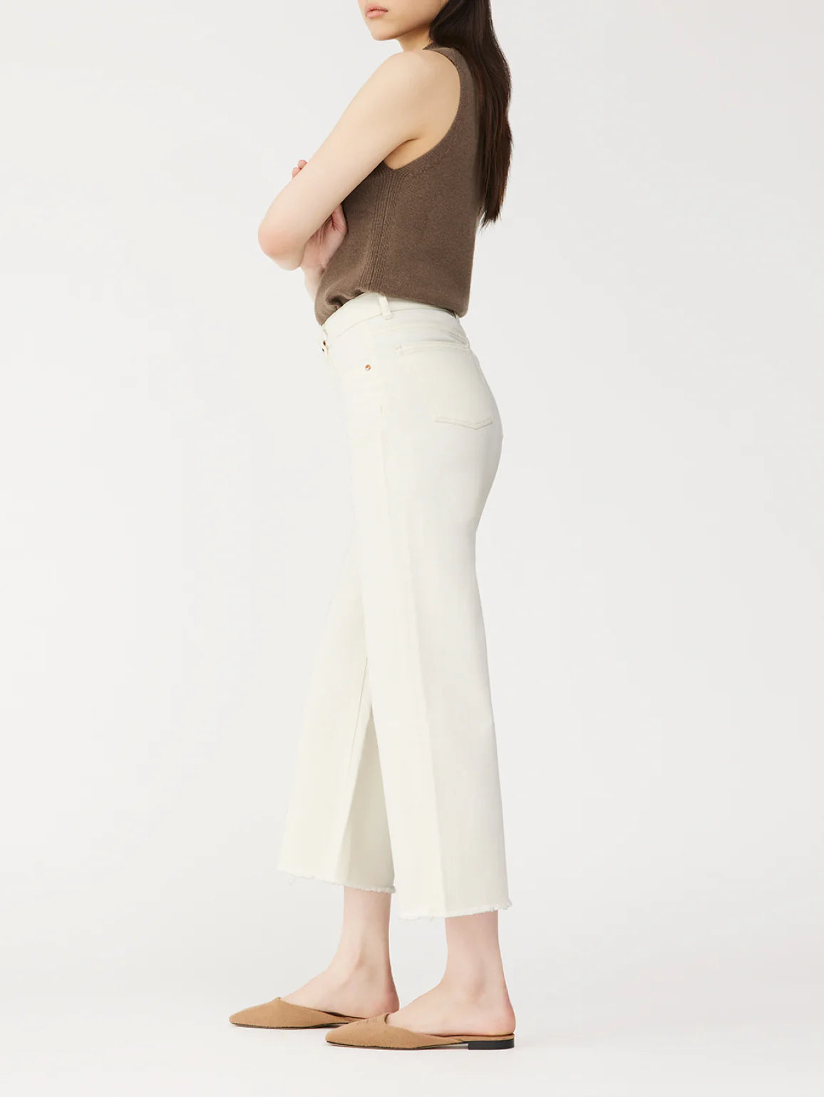 Hepburn Wide Leg | Eggshell