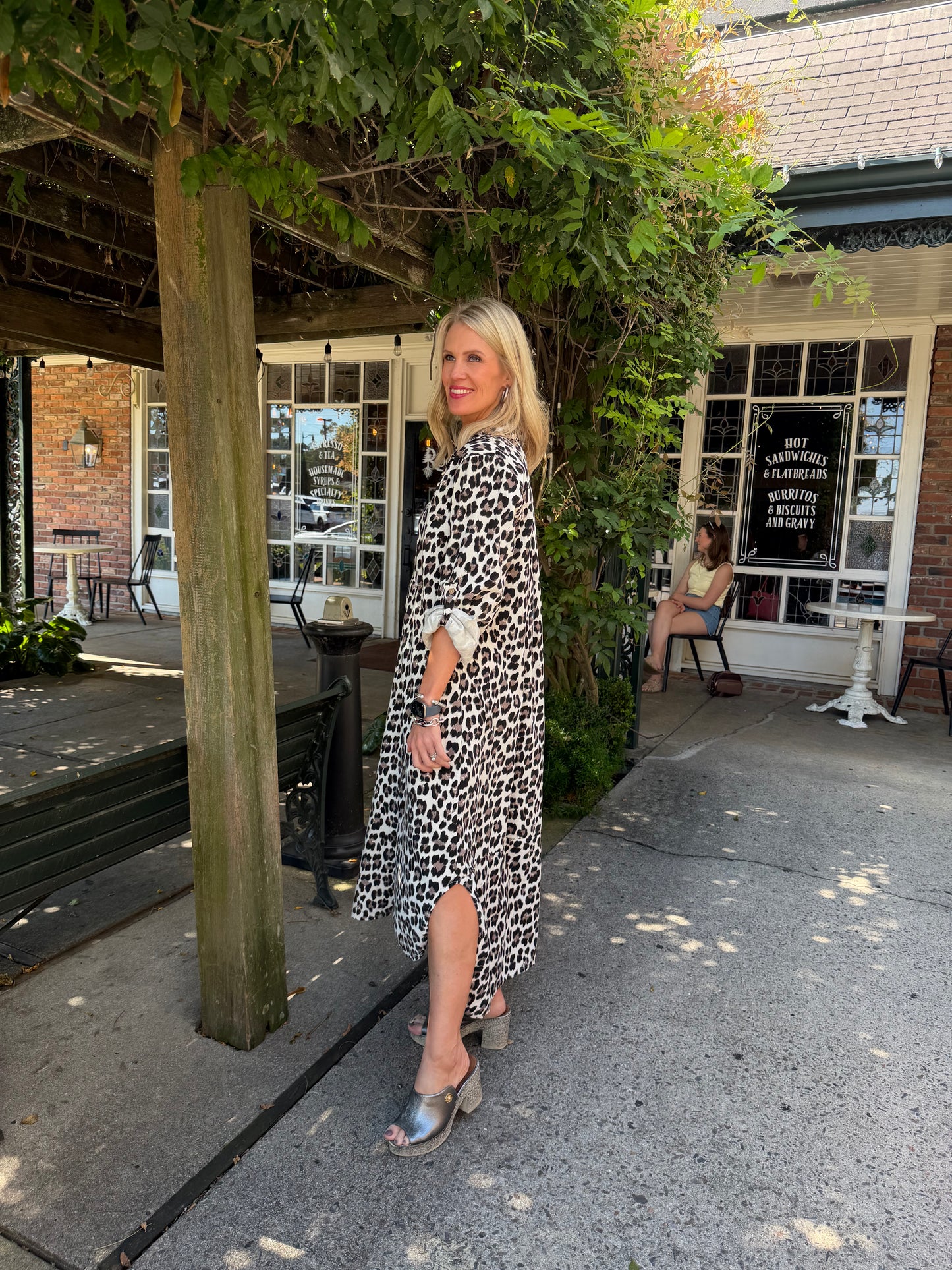 Corduroy Animal Print Dress