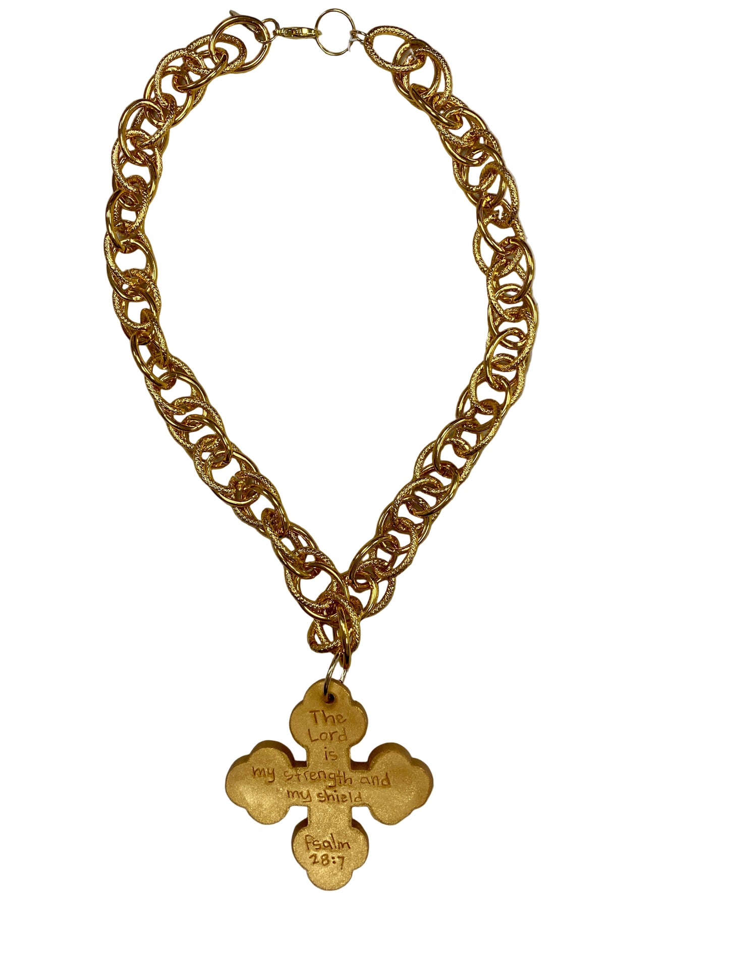 Gold Megan Cross Necklace