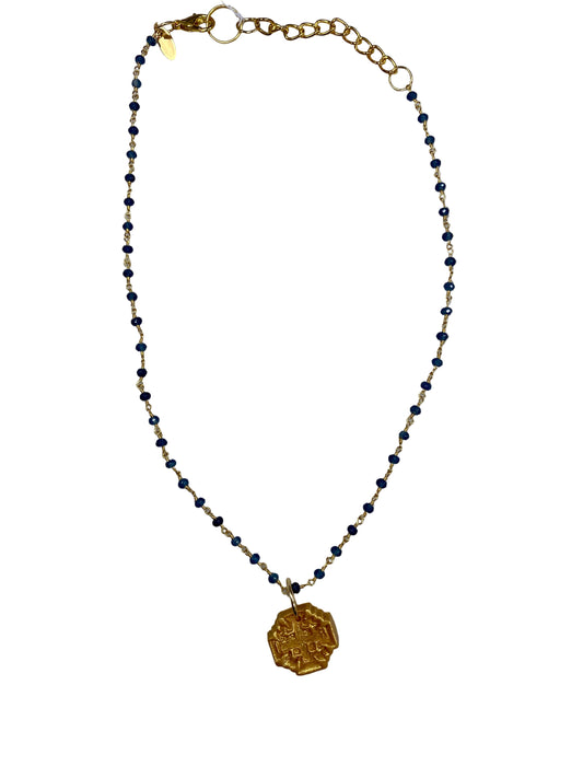Small Jerusalem Necklace | Blue