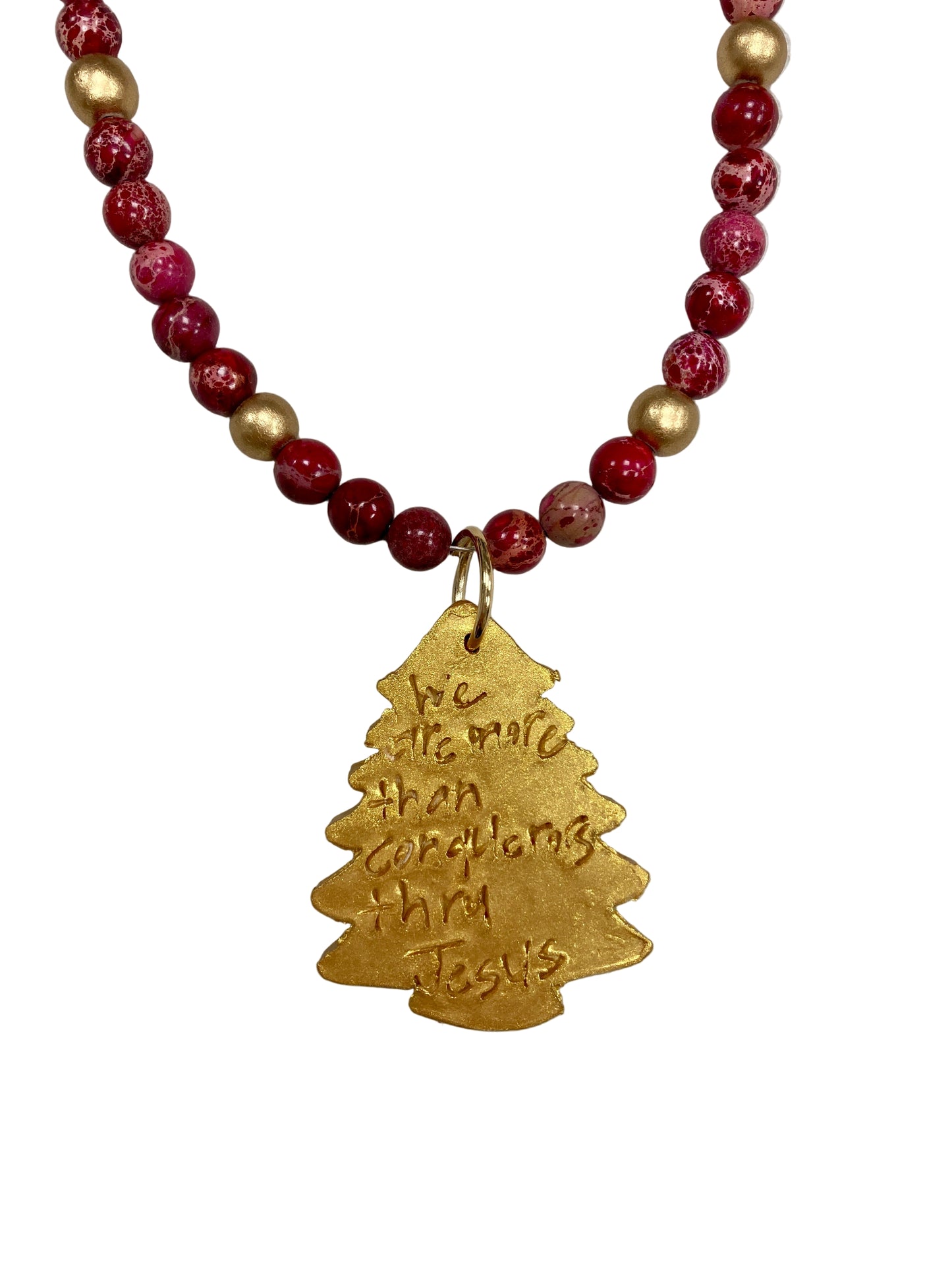 Christmas Tree Necklace | Red