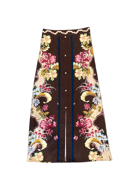 Portia Skirt | Chocolate Floral