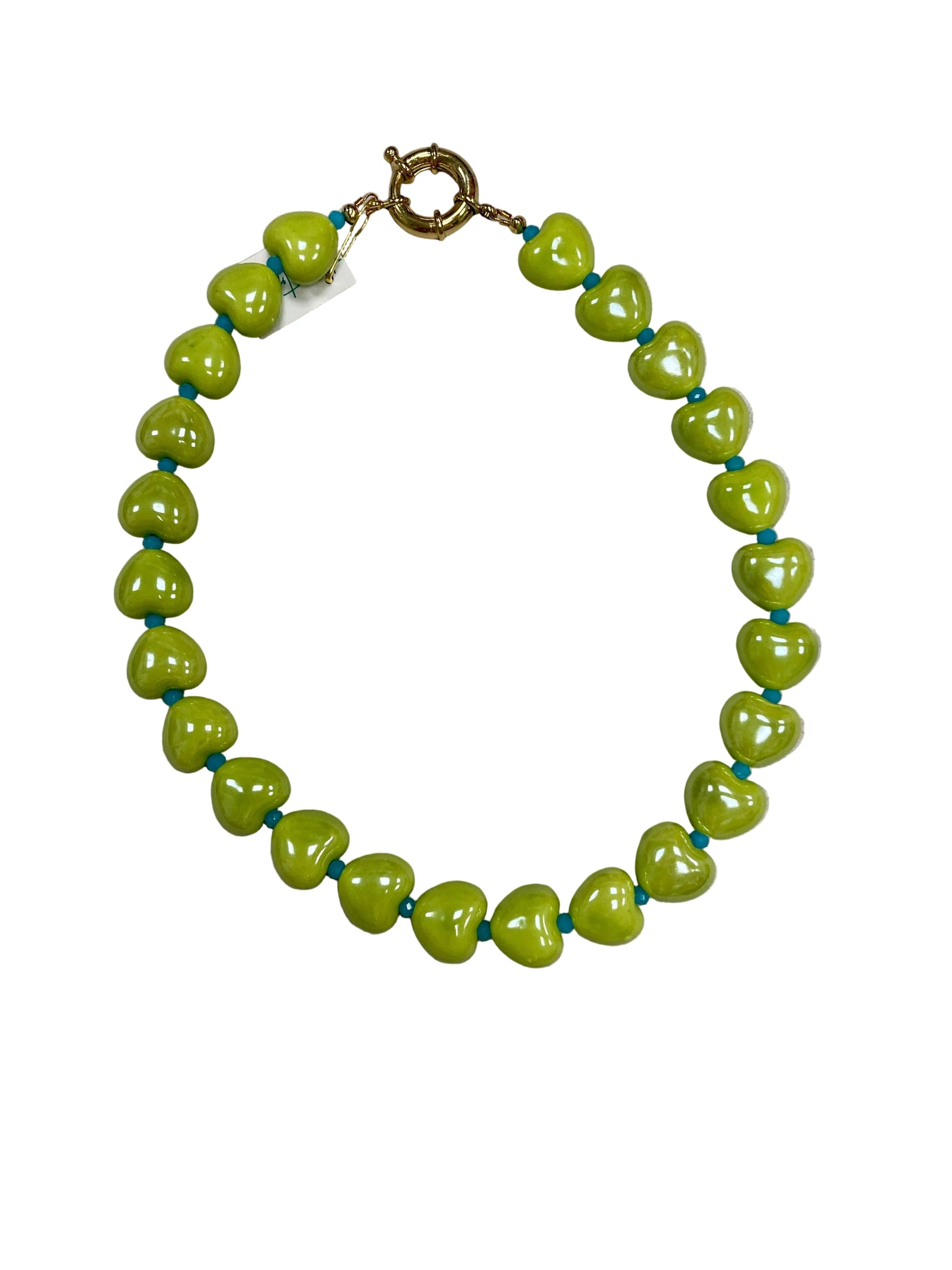 Lime Heart Necklace