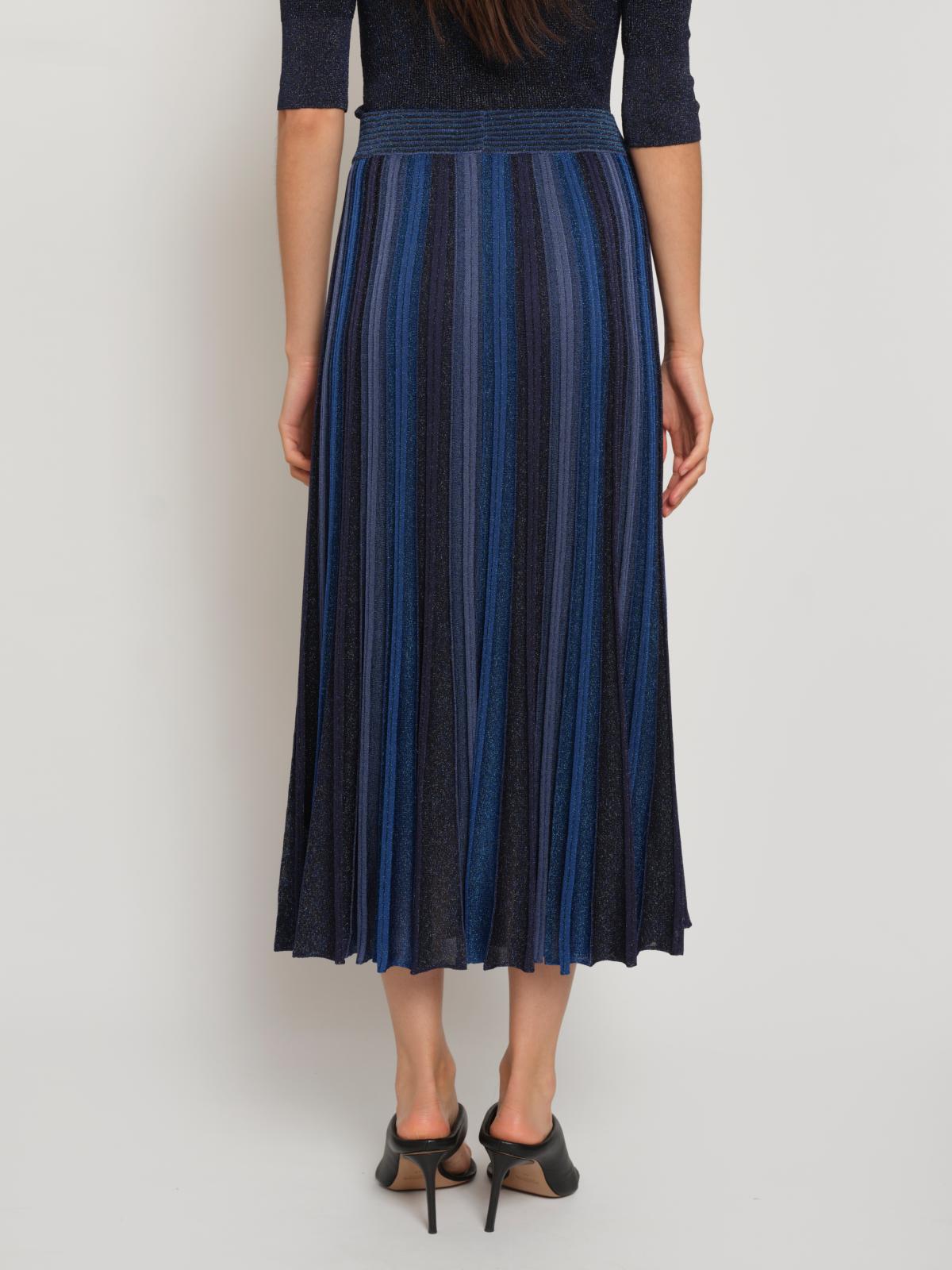 Gala Pleated Skirt | Dk Blues