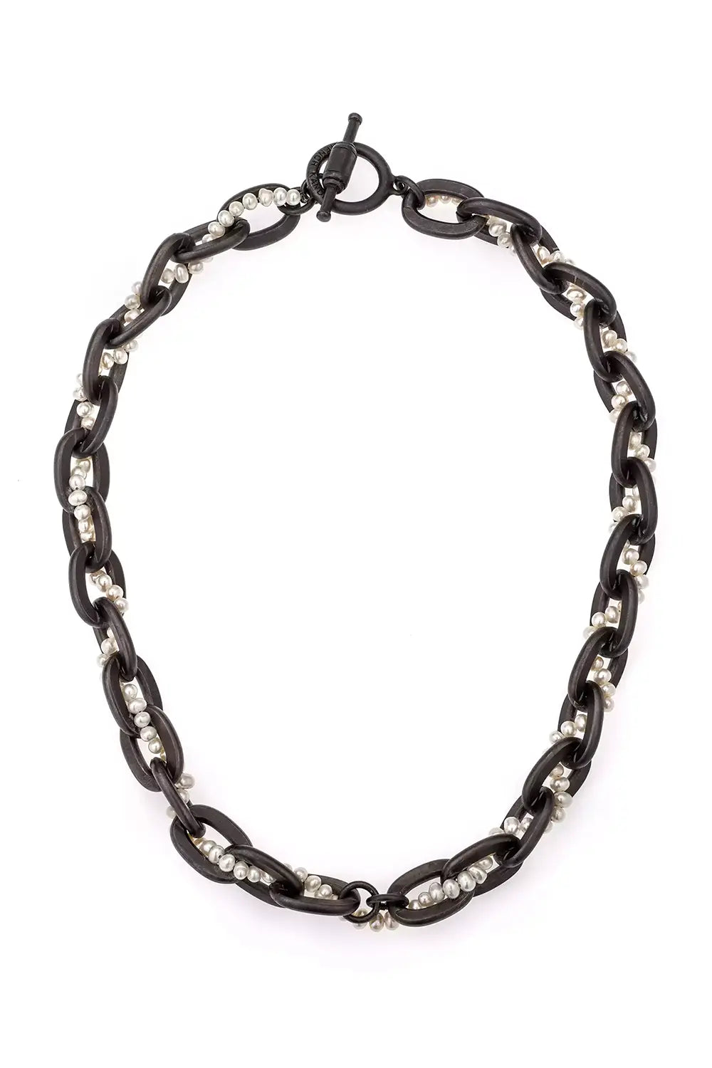 Graphite Chain W Micro Pearls