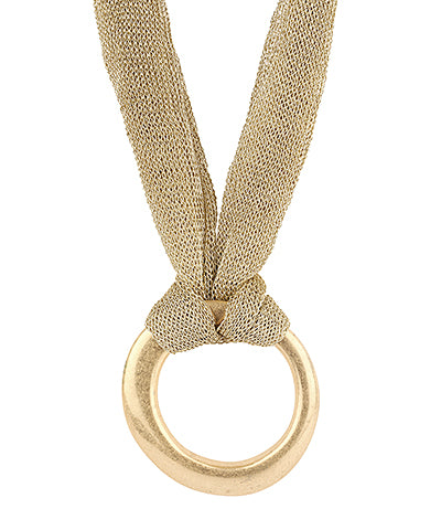 Mesh Ring Necklace
