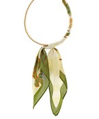 Scarf Collar Necklace | Green