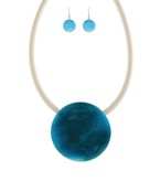 Round & Cord Choker | Blue