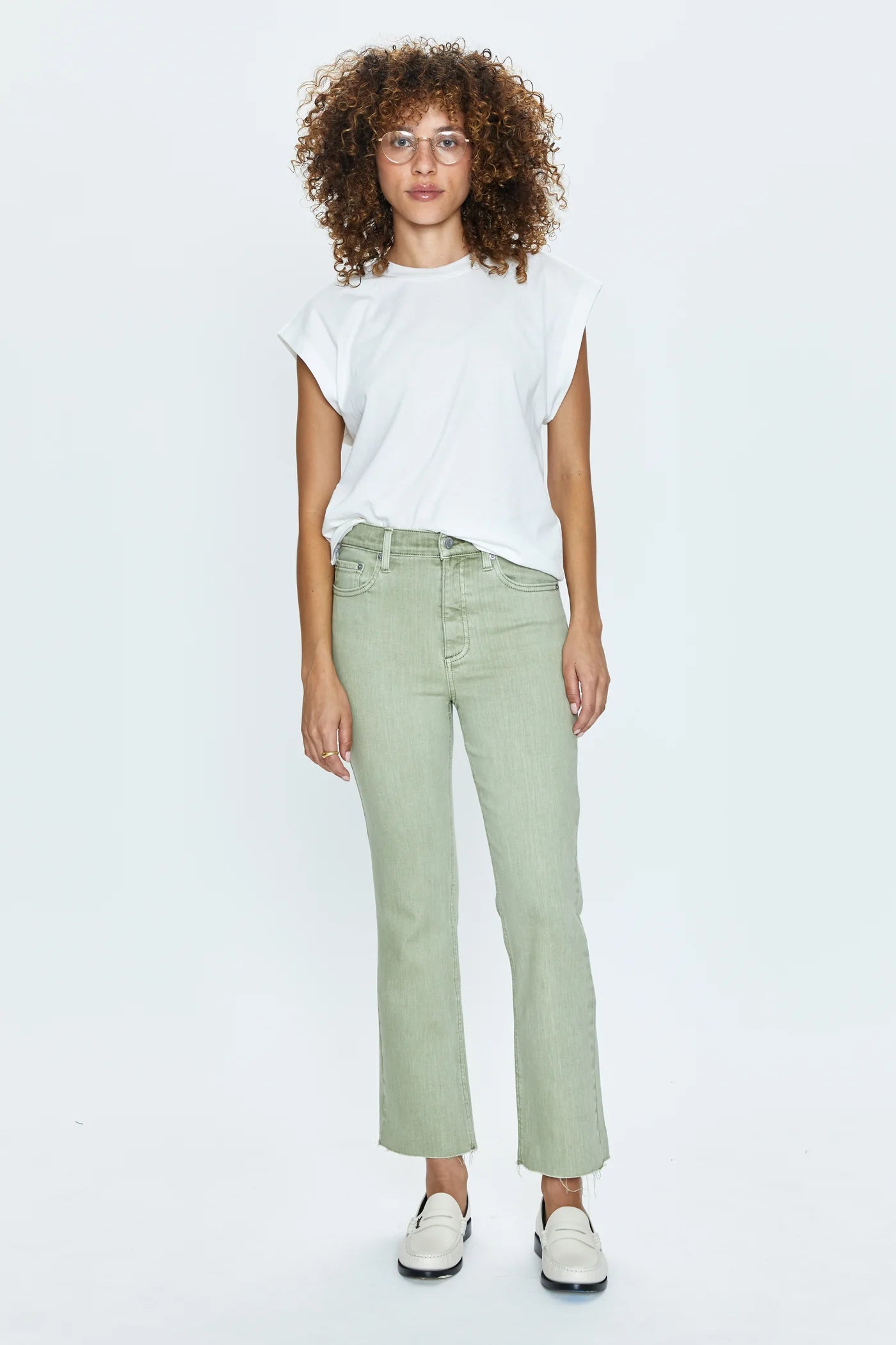 Lennon Crop | Sage Snow