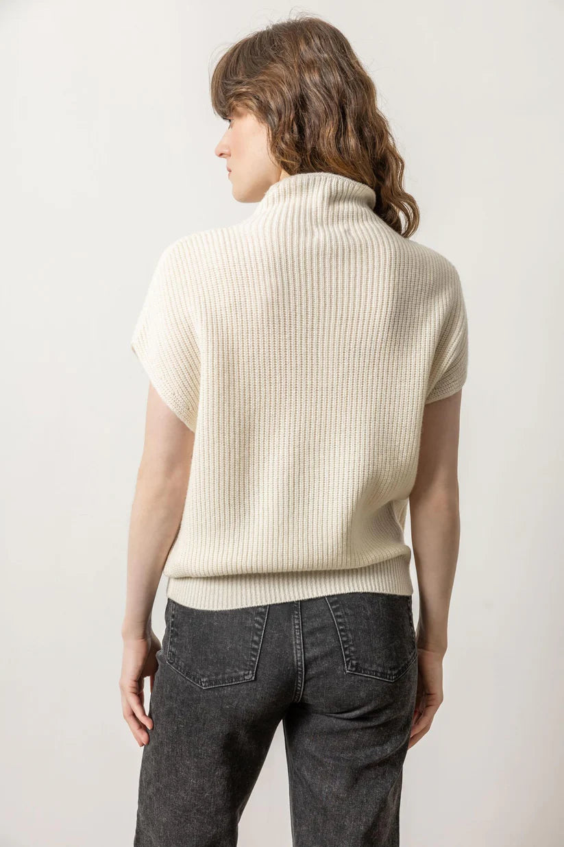 Funnel Neck Sweater | Ivory