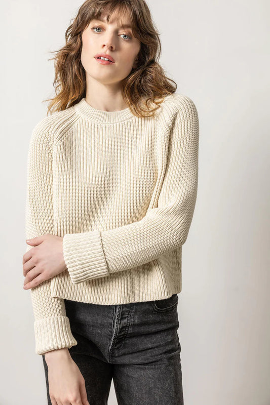 Zip Back Sweater | Stone