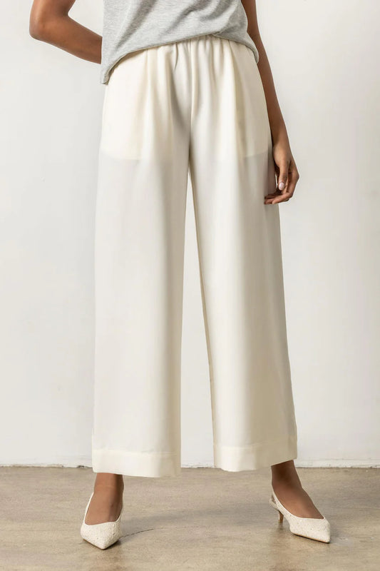 Wide Leg Pant | Winter White