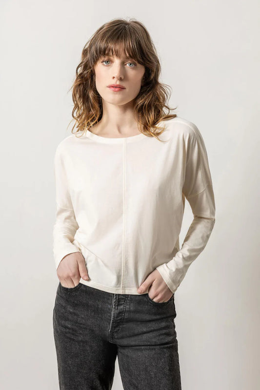 Drop Shoulder Boatneck Top