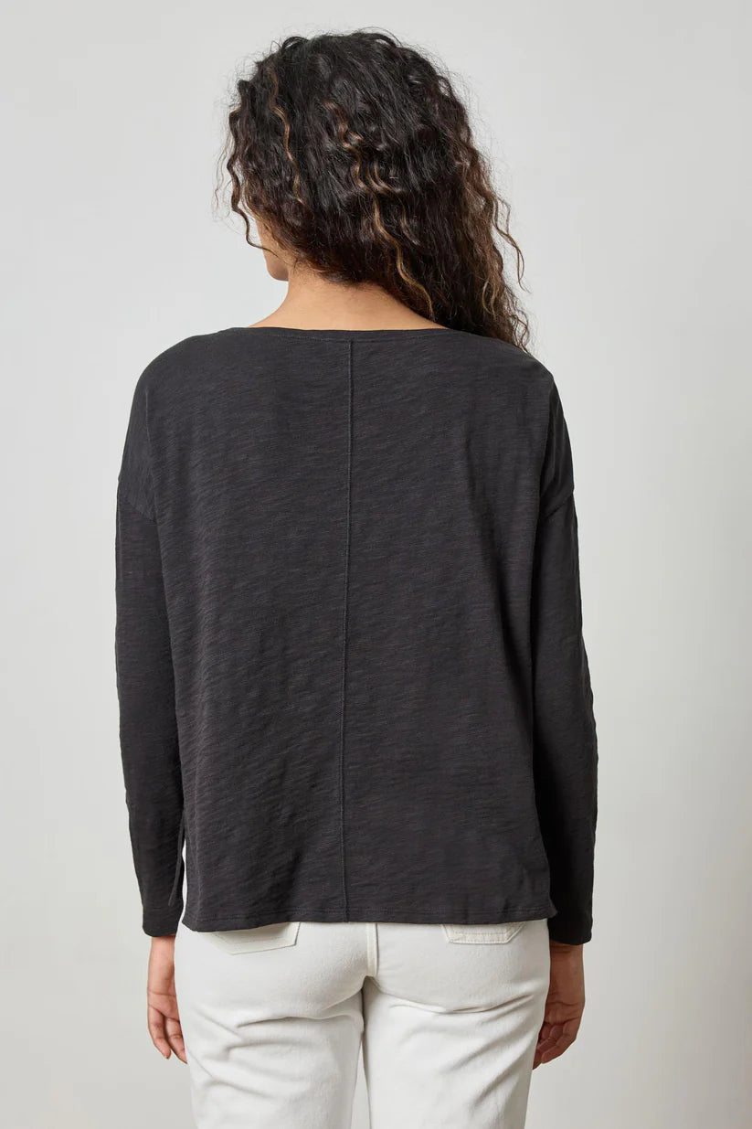 Drop Shoulder Boatneck