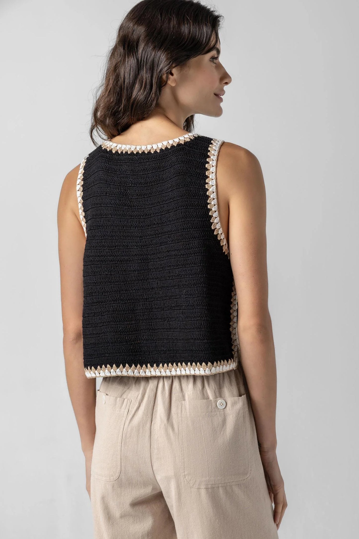 Crochet Tank | Black