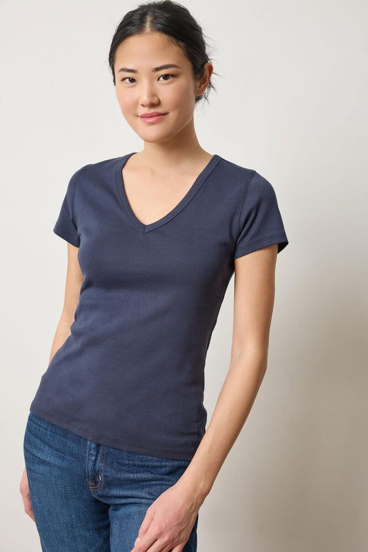 Dark Navy V-Neck