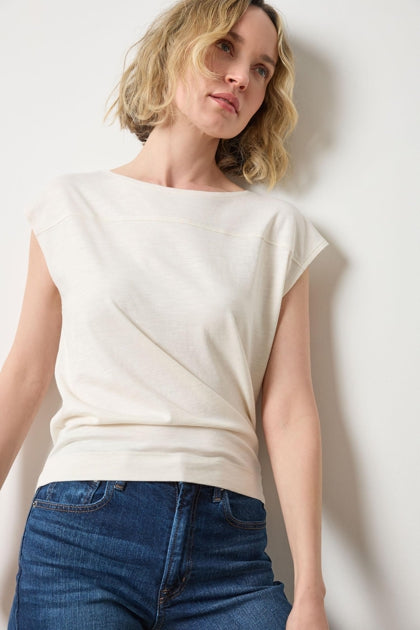 Wedge Tee | Talc