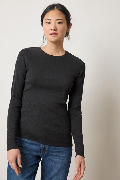Black L/S Crew Tee