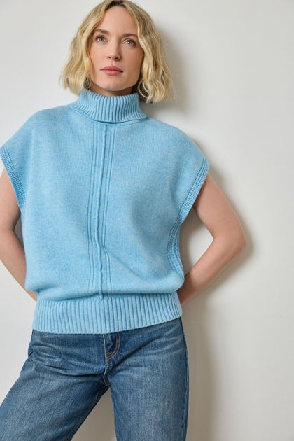 Wedge Sweater | Mystic Blue